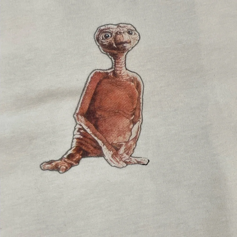 E. T. The Extra Terrestrial movie White T shirt  Sleeve Tee size Large - Picture 7 of 7